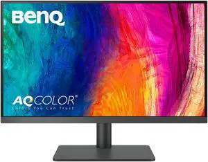 BenQ PD2706U 27-inch 4K Monitor, 90W USB-C, UHD, P3, sRGB, Rec.709, DisplayHDR 400, IPS, AQCOLOR Technology, Factory-Calibrated, Color Mode, DualView, Darkroom Mode, Animation Mode, CAD/CAM Mode, KVM
