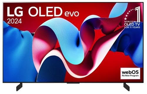 LG 2024 42" 4K A9 Gen 7 C4 OLED Evo Smart TV
