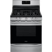 Frigidaire Gallery 30-In 5-Burner Gas Range Air Fry 5-Ft³ Steam Self-Clean Oven Stainless Steel