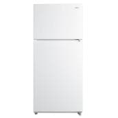 Midea 18 cu ft 29.5-in x 66.6-in x 30.9-in White Upper-Freezer Refrigerator with LED Lighting