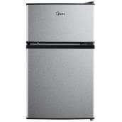Midea 3.1-cu.ft. Stainless Steel Mini Refrigerator with Top Freezer