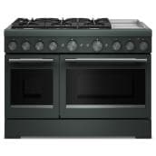 KitchenAid 48" 6.3 Cu. Ft. True Convention 6-Burner Dual Fuel Air Fry Range (KFDD948SJP) - Juniper