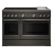 KitchenAid 48" 6.3 Cu. Ft. True Convection 6-Element Freestanding Induction Air Fry Range (KFID948SBE) - Black Ore