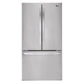LG 36-in 22.8-cu ft PrintProof Stainless Steel French Door Refrigerator
