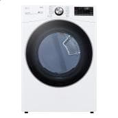 LG 7.4-cu ft Stackable Vented Electric Dryer - ENERGY STAR® - Reversible Door - White