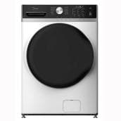 MIDEA Electric Washer 5.2-ft³ Front Load with Steam Care Cleaning and Speed Wash Functions - Metallic Grey