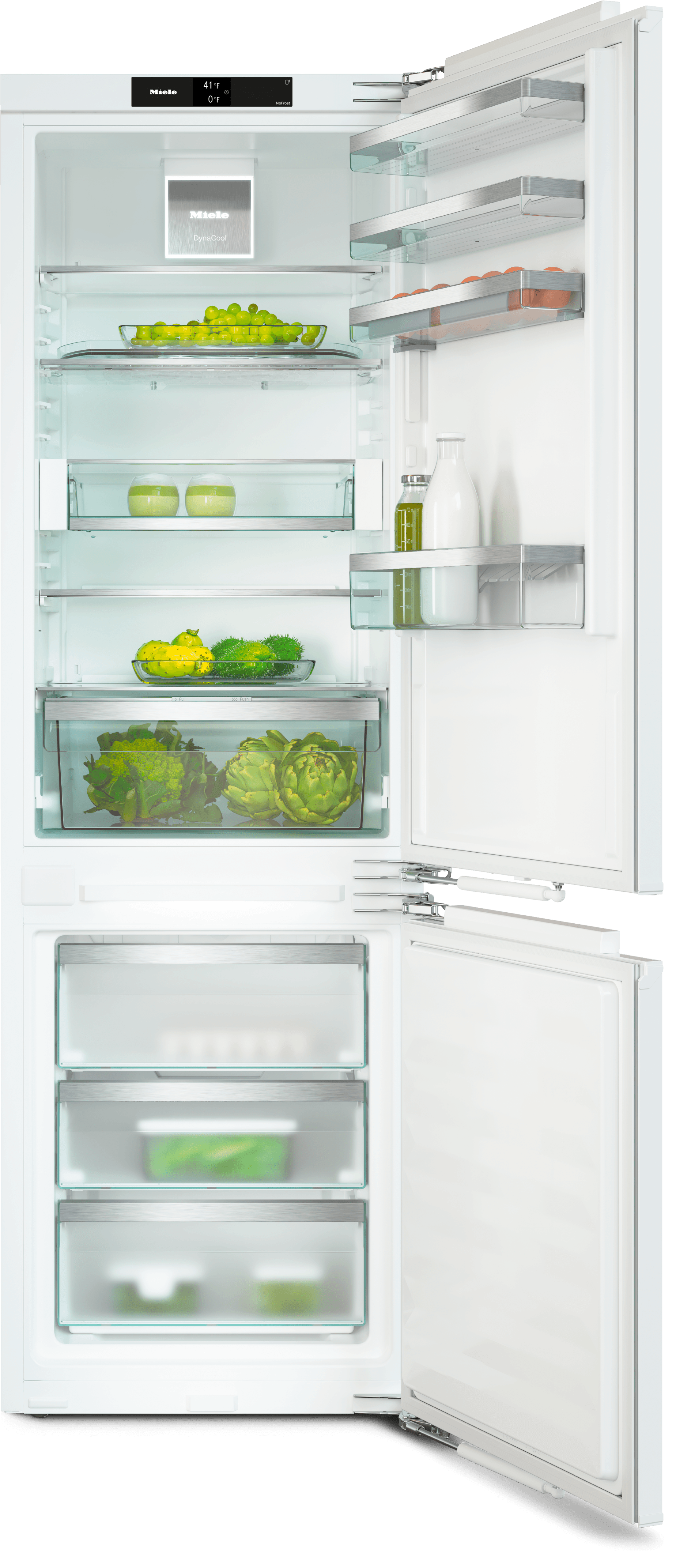 Built-in bottom-mount fridge-freezer, 70 1/16” (178 cm) niche height KFN 7784 D