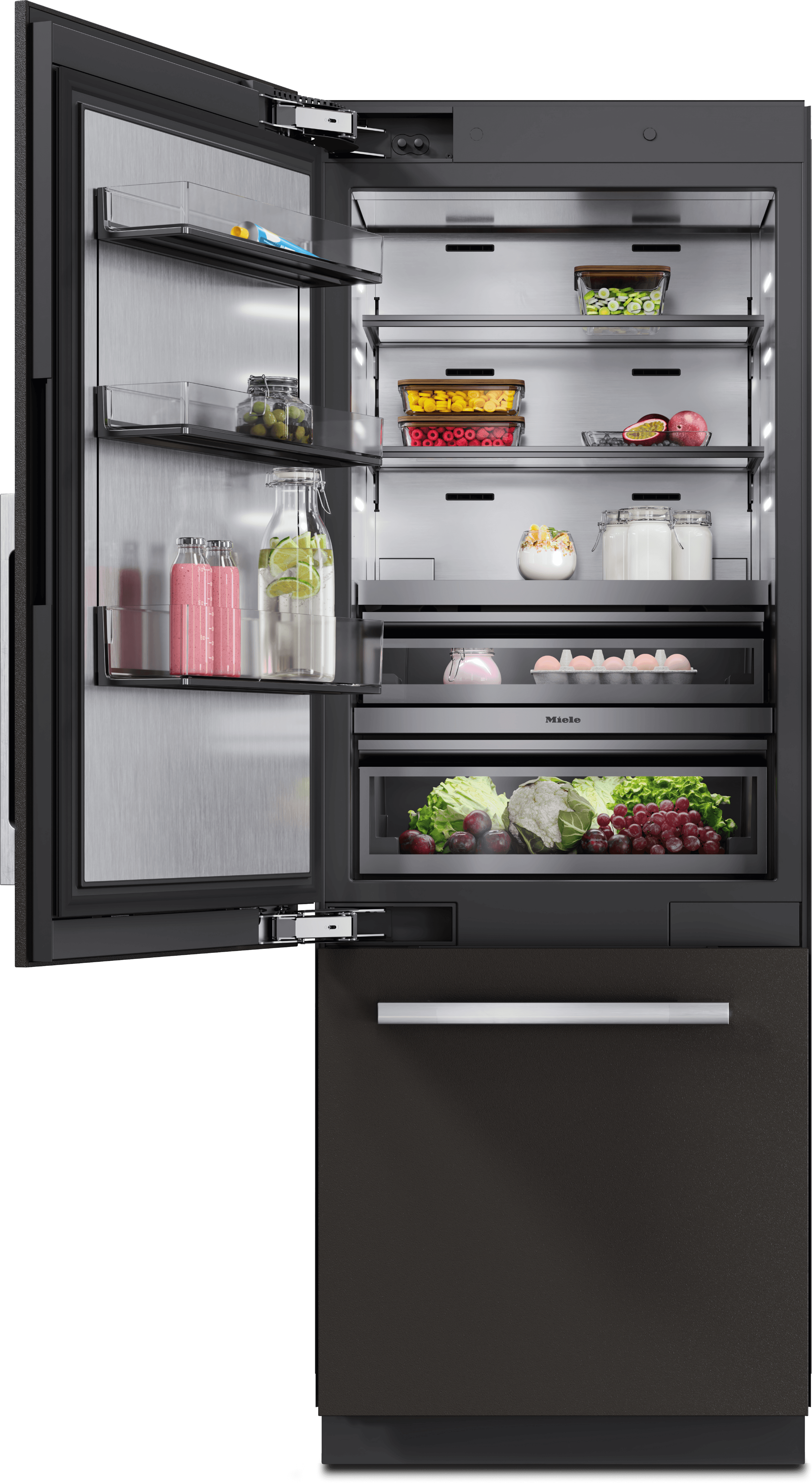 MasterCool bottom mount fridge freezer KFMC 3632 L