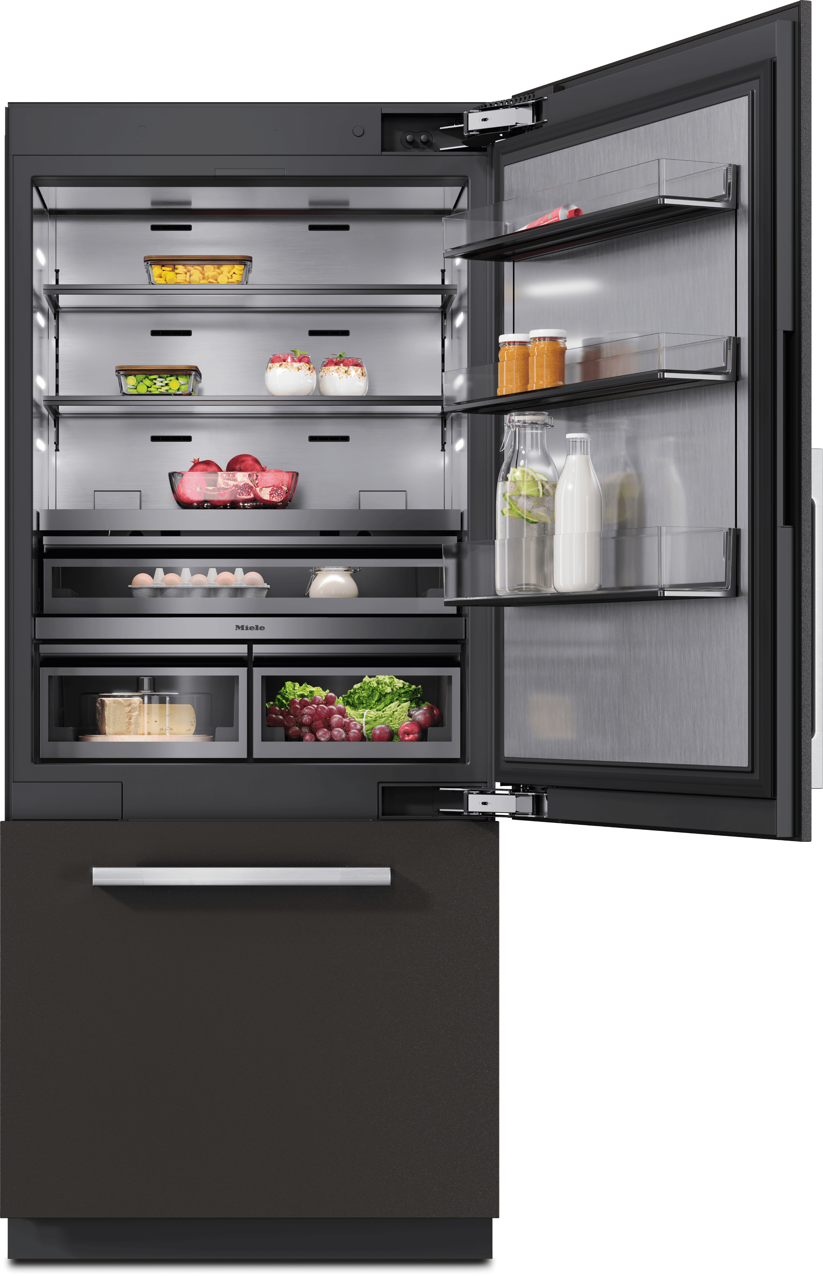 MasterCool bottom mount fridge freezer KFMC 3642 R