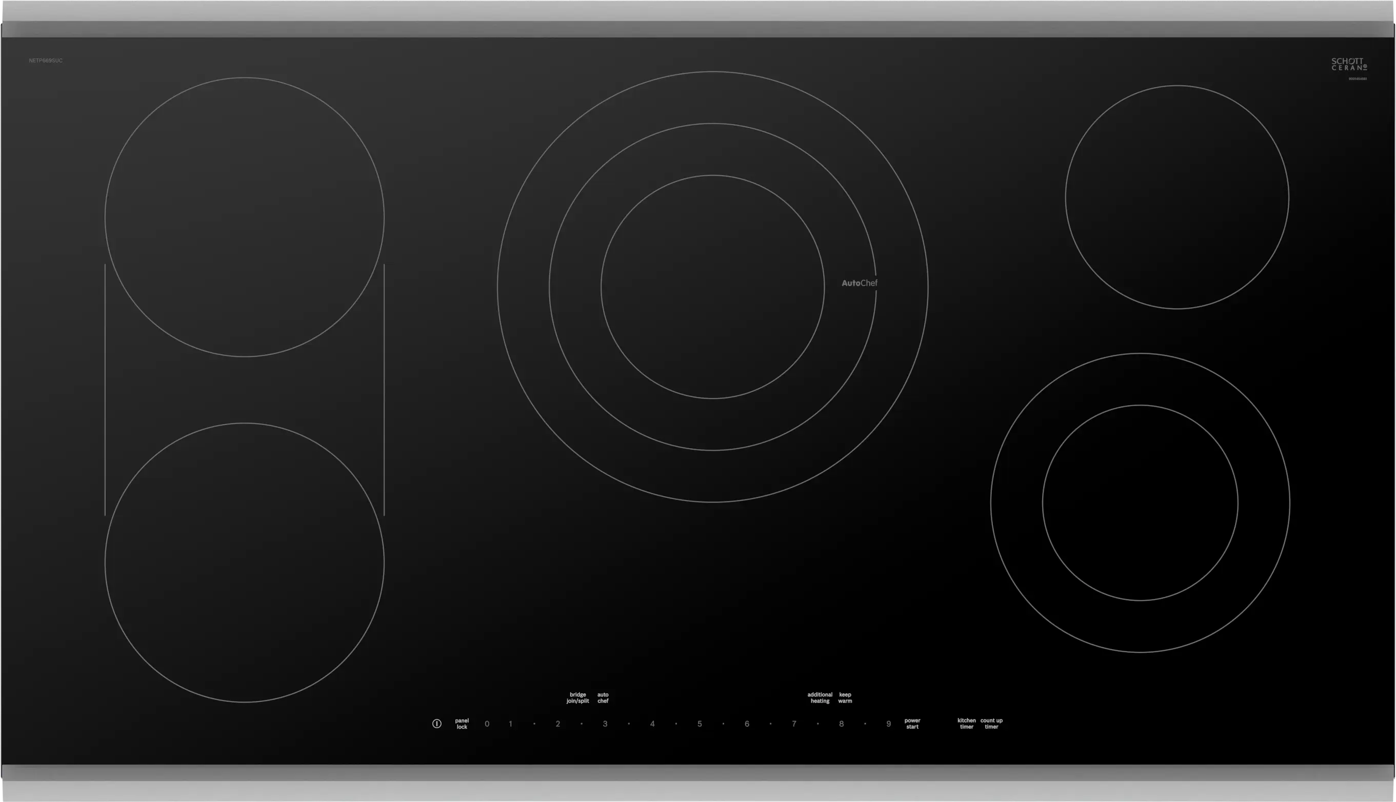 Benchmark™ Electric Cooktop 36 surface mount with frame
