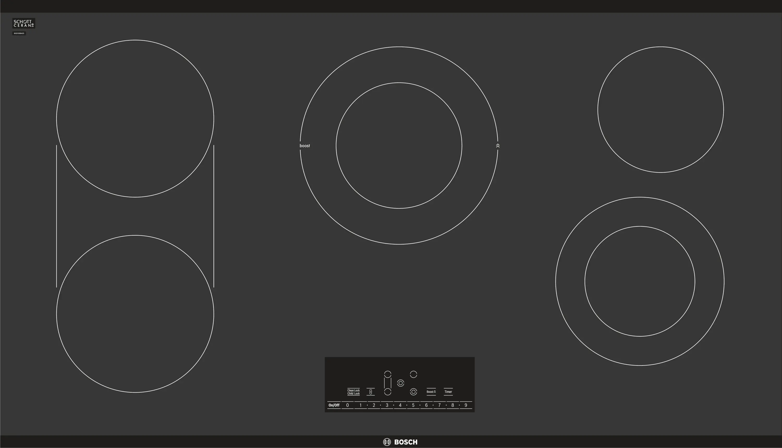 Bosch 36 inch Electric Cooktop