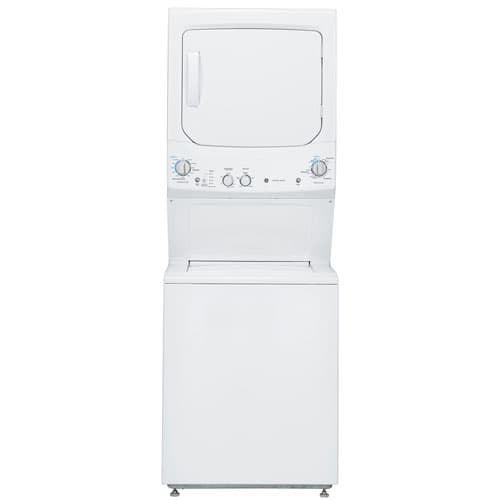 GE Unitized Spacemaker® 3.8 cu. ft. Capacity Washer with Stainless Steel Basket and 5.9 cu. ft. Capacity Gas Dryer