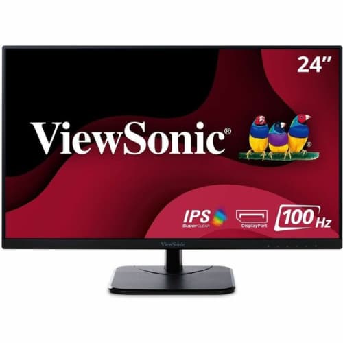 ViewSonic VA2456-MHD 24" Frameless IPS 1080p Monitor with HDMI DisplayPort and VGA "puts for Home and Office