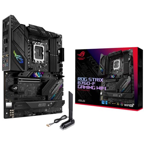 Asus Rog Strix B760 F Gaming Wi Fi 6e Atx Ddr5 Motherboard 12 13th Gen Intel Cpus