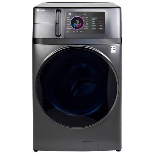Ge 5 5 Cu Ft Ultrafast Ventless All In One Heat Pump Washer Dryer Combo Energy Star Pfq97hspvds Carbon Graphite