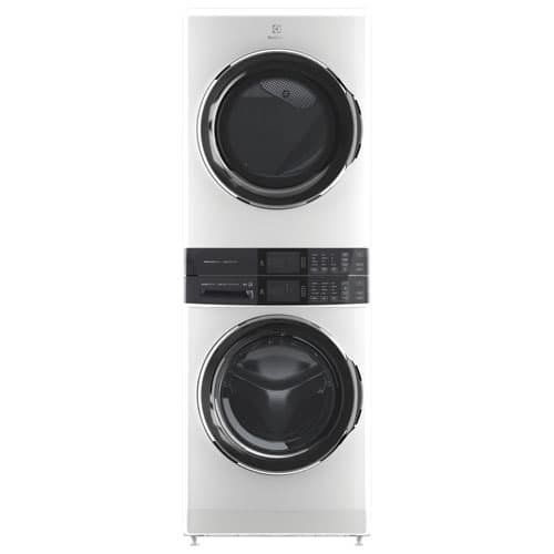 Electrolux 6 Series 5 2 Cu Ft Electric Washer 8 Cu Ft Dryer Laundry Tower Energy Star Elte760caw White