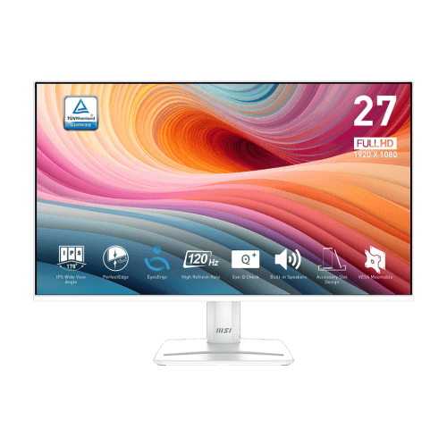 MSI 27" 1920 x 1080 (FHD) 120Hz 1ms (MPRT) / 4ms (GTG) IPS Business Monitor Tilt adjustable (PRO MP275W E2)