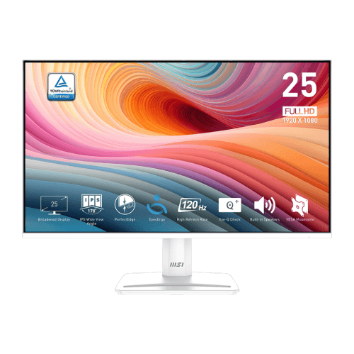MSI 24.5" 1920 x 1080 (FHD) 120Hz 1ms (MPRT) / 4ms (GTG) IPS Business Monitor Tilt adjustable (PRO MP251W E2)