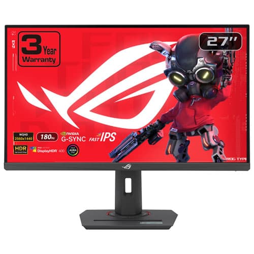 ASUS ROG Strix 27" QHD 180Hz 1ms GTG IPS LED Gaming Monitor (XG27ACG)