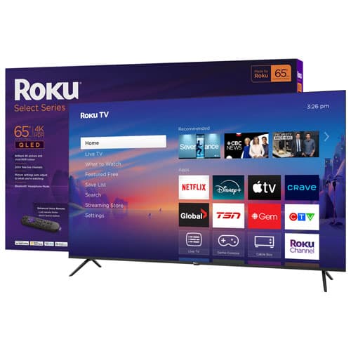 Roku Select Series 65" 4K UHD HDR QLED Roku Smart TV (65R5C5CA) - 2025 - Only at Best Buy
