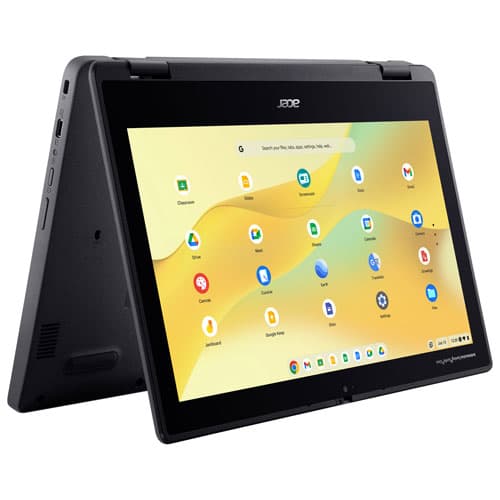 Acer 11.6" Touchscreen 2-in-1 Chromebook Laptop w/3 month of Google AI Pro (MediaTek Kompanio 528/8GB RAM/128GB eMMC)