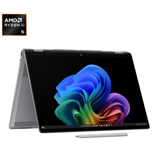 HP OmniBook X Flip NG AI 16" Touchscreen 2-in-1 Laptop - Silver (AMD Ryzen AI 5 340/16GB RAM/1TB SSD)