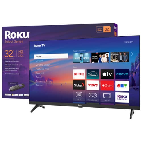 Roku 32" Select Series 720p HD LED Roku Smart TV (32R2D5CA) - 2025 - Only at Best Buy