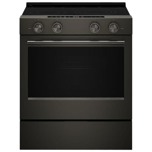 KitchenAid 30" 5.3 Cu. Ft. True Convection 5-Element Slide-In Electric Air Fry Range (YKSES530SBE) - Black Ore