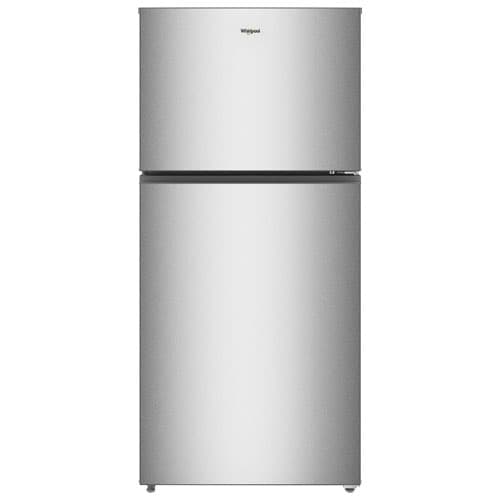 Whirlpool 30" 19.3 Cu. Ft. Top Freezer Refrigerator (WRTX5419SZ) - Fingerprint-Resistant Stainless Finish