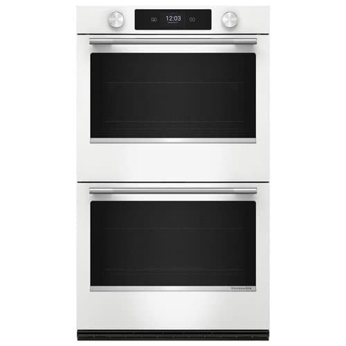 KitchenAid 30" 10.0 Cu. Ft. True Convection Electric Wall Oven (KOED730SWH) - White