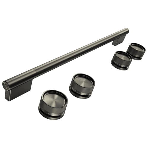 Kitchenaid 5 Piece Handle Knob Hardware Accessory Kit For Slide In Convection Electric Range W11773969 Black Ore
