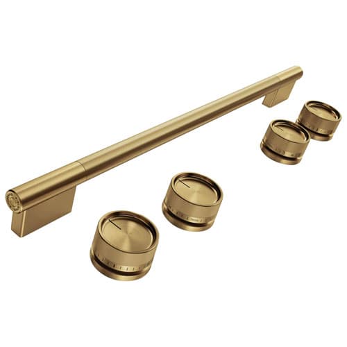 Kitchenaid 5 Piece Handle Knob Hardware Accessory Kit For Slide In Convection Electric Range W11773972 Brass