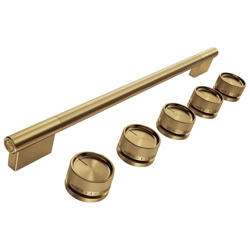 Kitchenaid 6 Piece Handle Knob Hardware Accessory Kit For Slide In Convection Electric Range W11773968 Brass