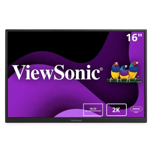 ViewSonic 16" WQXGA 60 Hz 11.6 ms GTG IPS LED Monitor - (VG1656-2K)