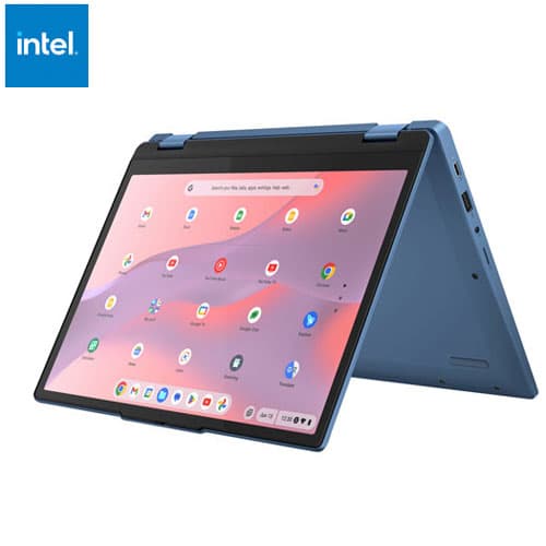 Lenovo Flex 3i 12.2" Touchscreen Chromebook Laptop - Abyss Blue (Intel Processor N100/4GB RAM/64GB eMMC/Chrome OS)