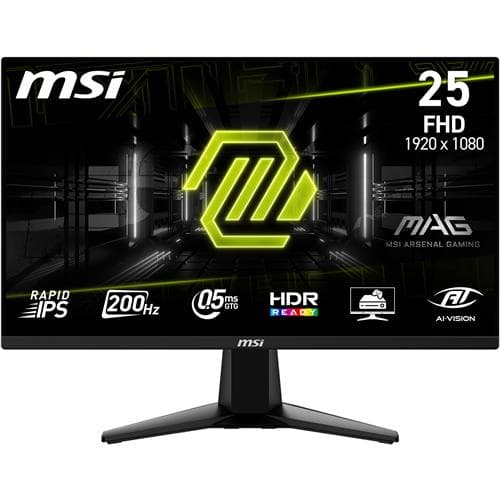 MSI MAG 255F E20 25" FHD 1920 x 1080 IPS 200Hz 0.5ms Gaming Monitor