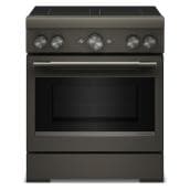 KitchenAid 30" 4.1 Cu. Ft. True Convection Freestanding Induction Air Fry Range (KFIS930SBE) - Black Ore
