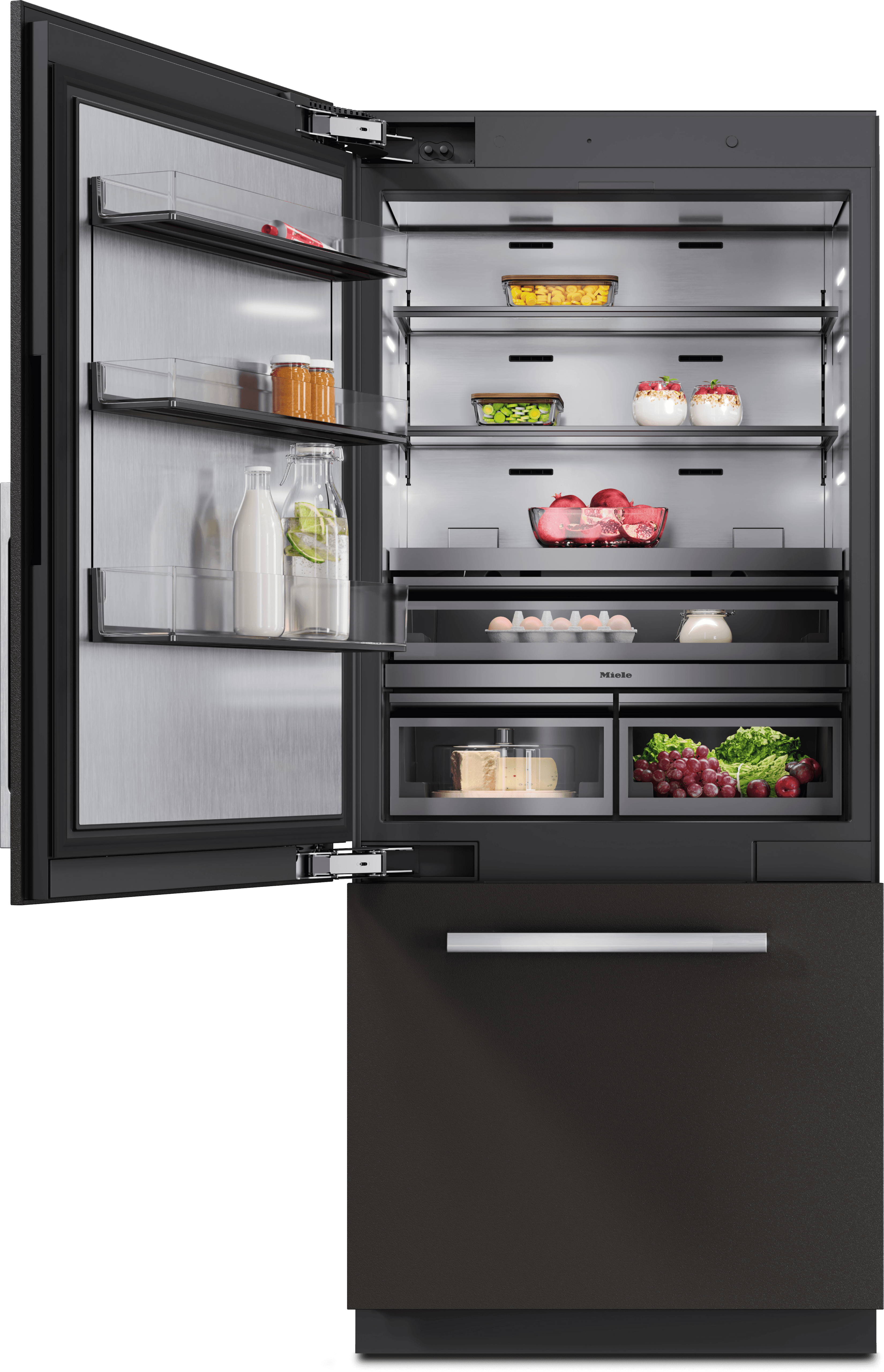 MasterCool bottom mount fridge freezer KFMC 3642 L