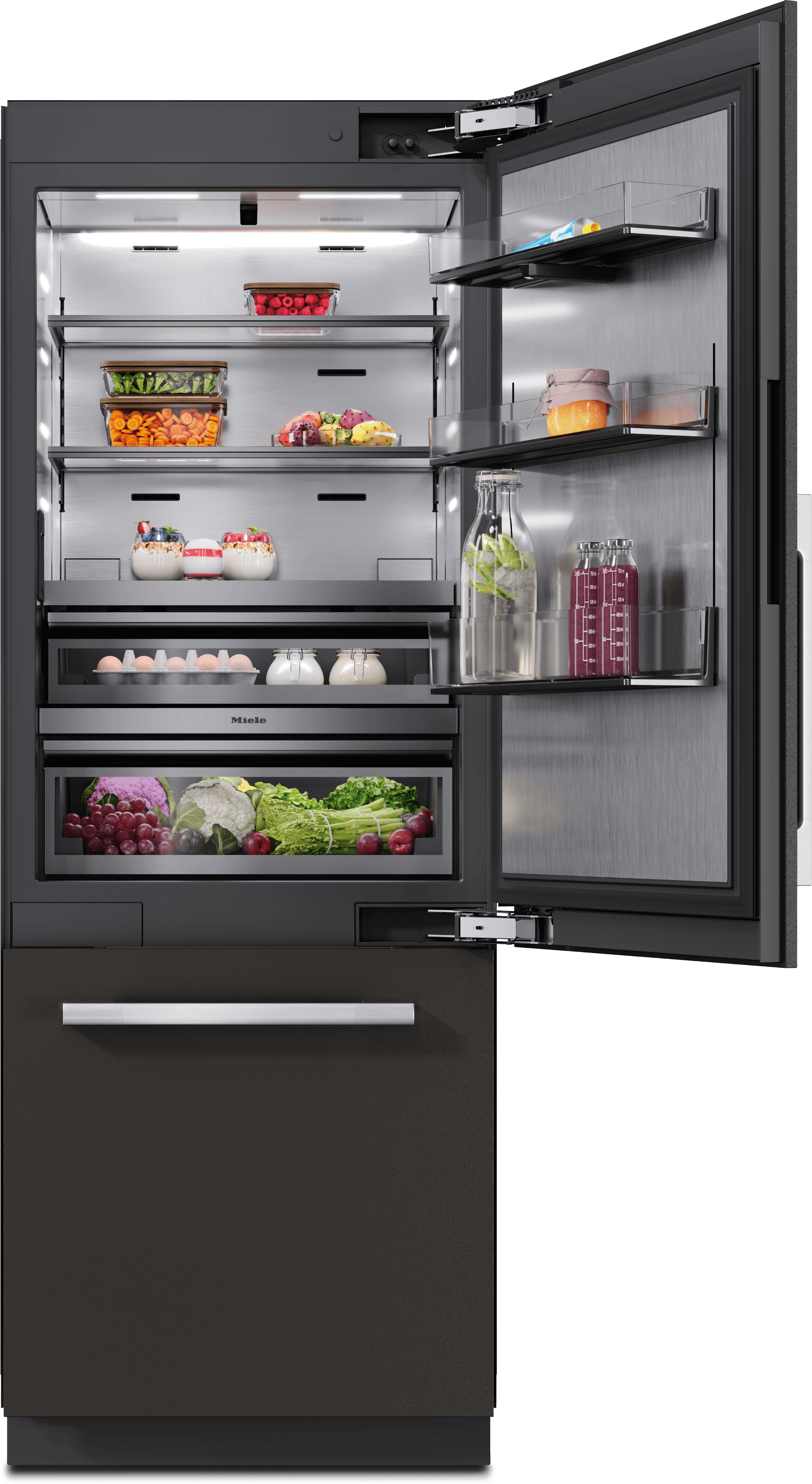 MasterCool bottom mount fridge freezer KFMC 3836 R