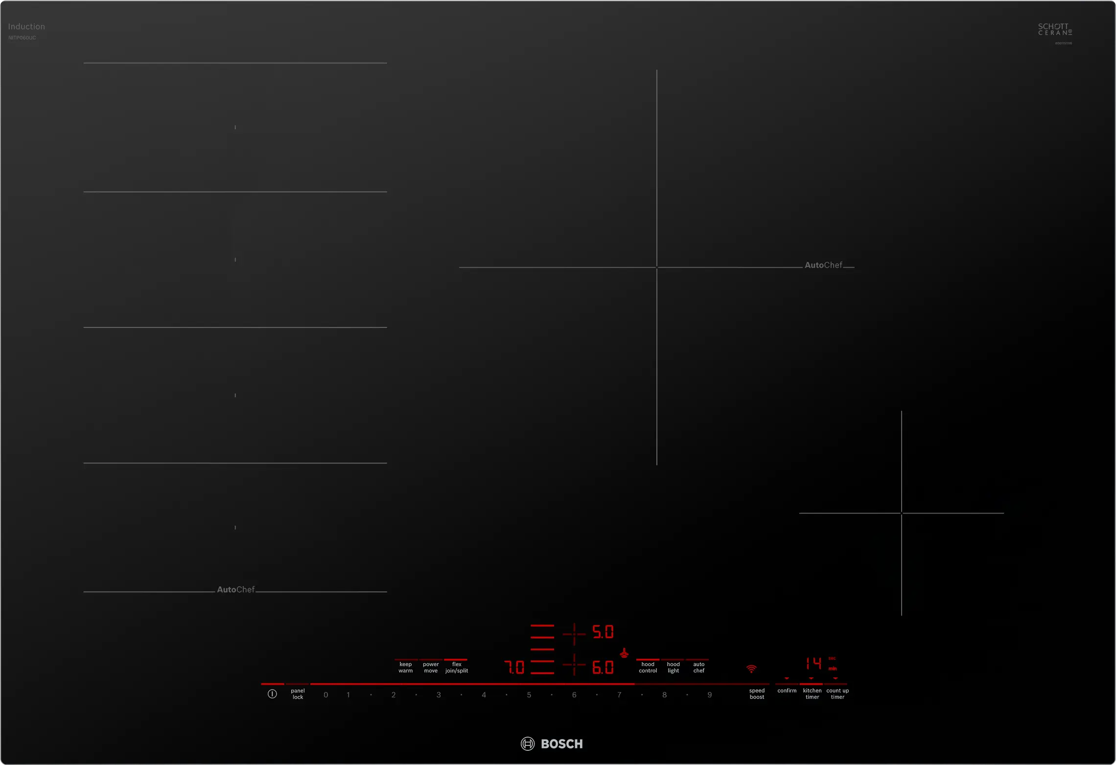 Benchmark™ Induction Cooktop 30'' surface mount without frame