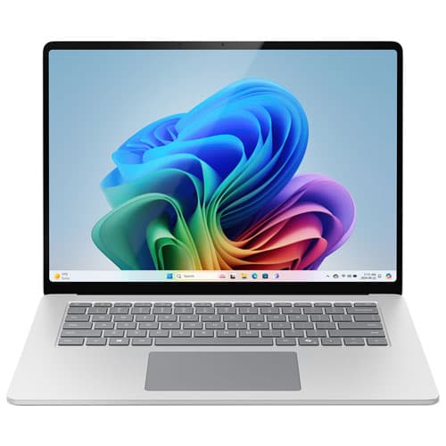 Microsoft Surface Laptop 15" Touchscreen Copilot+ PC Laptop (Snapdragon X Elite/16GB RAM/256GB SSD) (2024) - Platinum - BIL