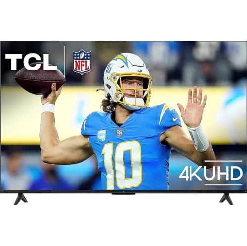 TCL 50 Inch Class S4 4K LED Smart Tv 2023 Dolby Vision HDR Dolby Atmos Fire Tv Alexa Built In Apple Airplay Streaming UHD Television Black 50s450f CA