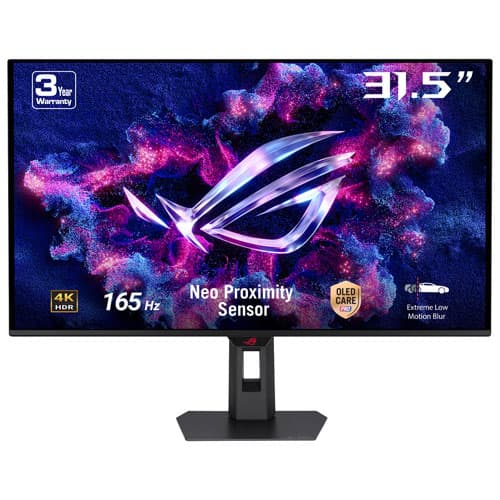 ASUS ROG Strix 31.5" 4K Ultra HD 165Hz 0.03ms GTG OLED G-Sync FreeSync Gaming Monitor (XG32UCDS)
