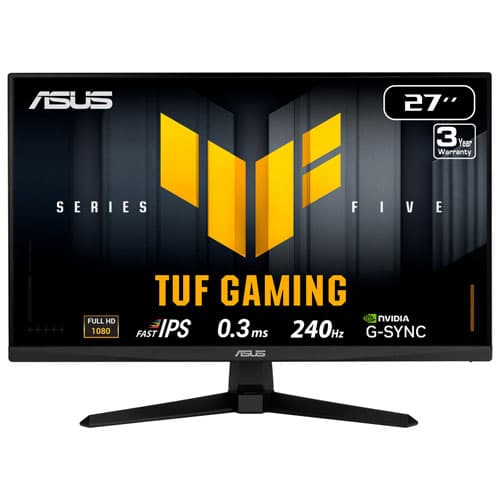 ASUS TUF 27" FHD 240Hz 0.3ms GTG IPS LED G-Sync FreeSync Gaming Monitor (VG279QM5A)