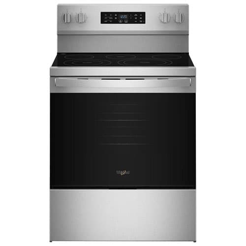 Whirlpool Fingerprint Resistant Stainless Steel Freestanding Electric Single Oven Convection Range (5.3 Cu. Ft.) - YWFES5730SZ