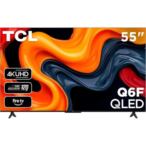 TCL 55 Inch Q6 QLED 4K UHD Smart Tv 2025 With Fire Tv Dolby Vision HDR Pro Dolby Atmos Alexa Voice Remote Apple Airplay 2 Streaming Tv 55q651f