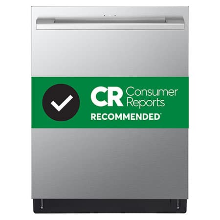 24" 1-Hour Wash & Dry, TrueSteam®, QuadWash® Pro & Dynamic Dry™ 40 dB, Top Control, Stainless, LG STUDIO Dishwasher