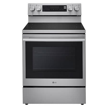 30" Elec. 6.3 cu ft. Range | Probake Convection, Air Fry, InstaView®, SelfClean, EasyClean®& Smart, Stainless, Freestanding