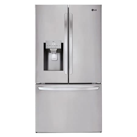 36" 28 cu.ft. Standard-Depth French 3-Door Refrigerator | Ice & Water Dispenser