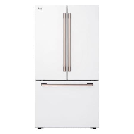 36" 27 cu.ft. LG STUDIO Essence White Counter-Depth MAX® LG STUDIO French 3-Door Refrigerator | Internal Water Dispenser | Ice Maker